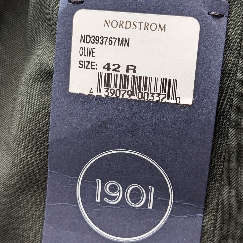 1901 • Extra Trim Fit Olive Blazer - Picture 7 of 8